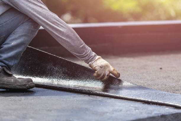 Professional Emergency Waterproofing technician working in Trafalgar, IN
